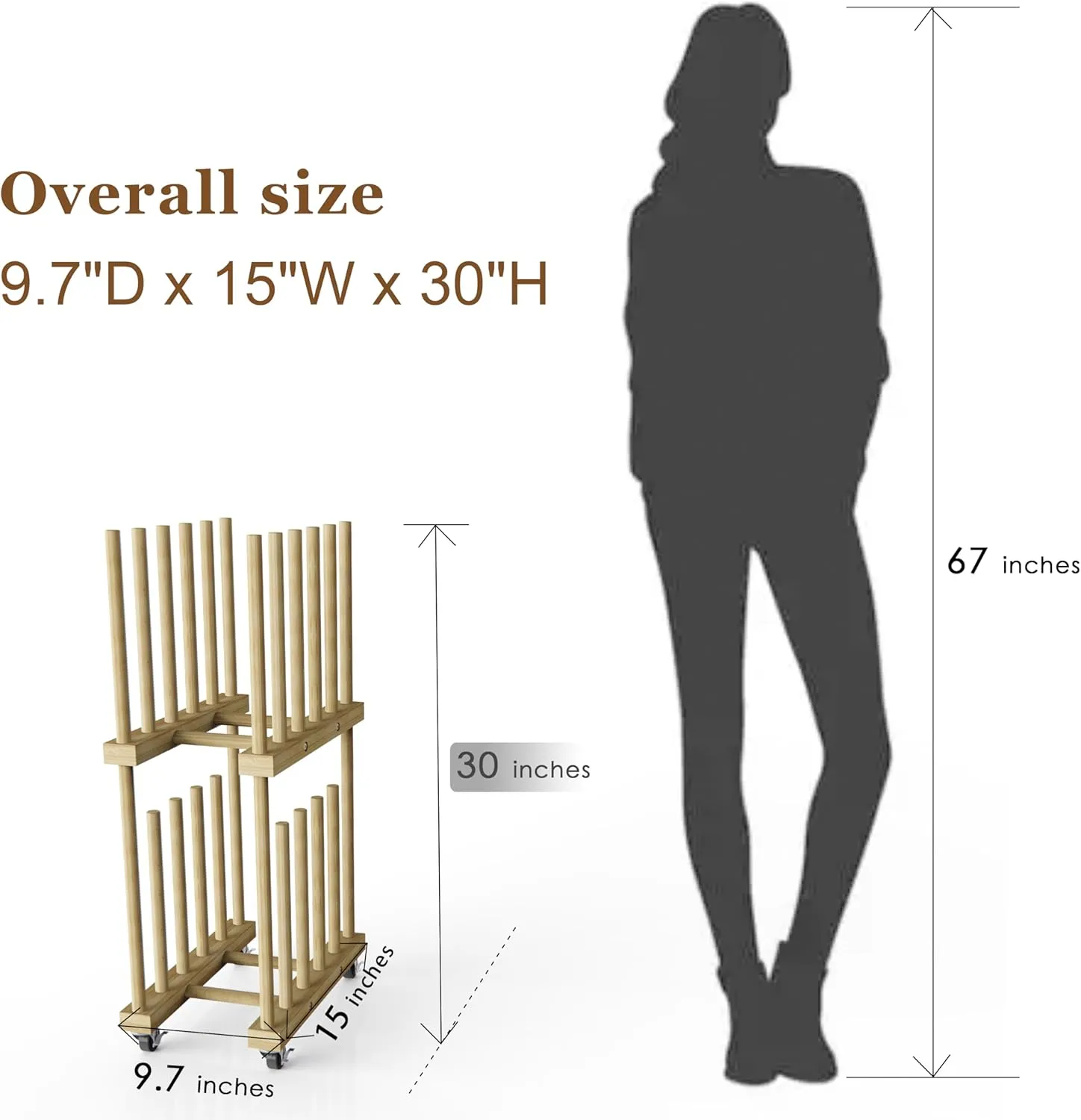 Art Storage Rack With Handle & Caster Wheels for Canvas, Drawing Board, Panel, Paper Pad - Drying Rack for Studios, Artworks, Gallery