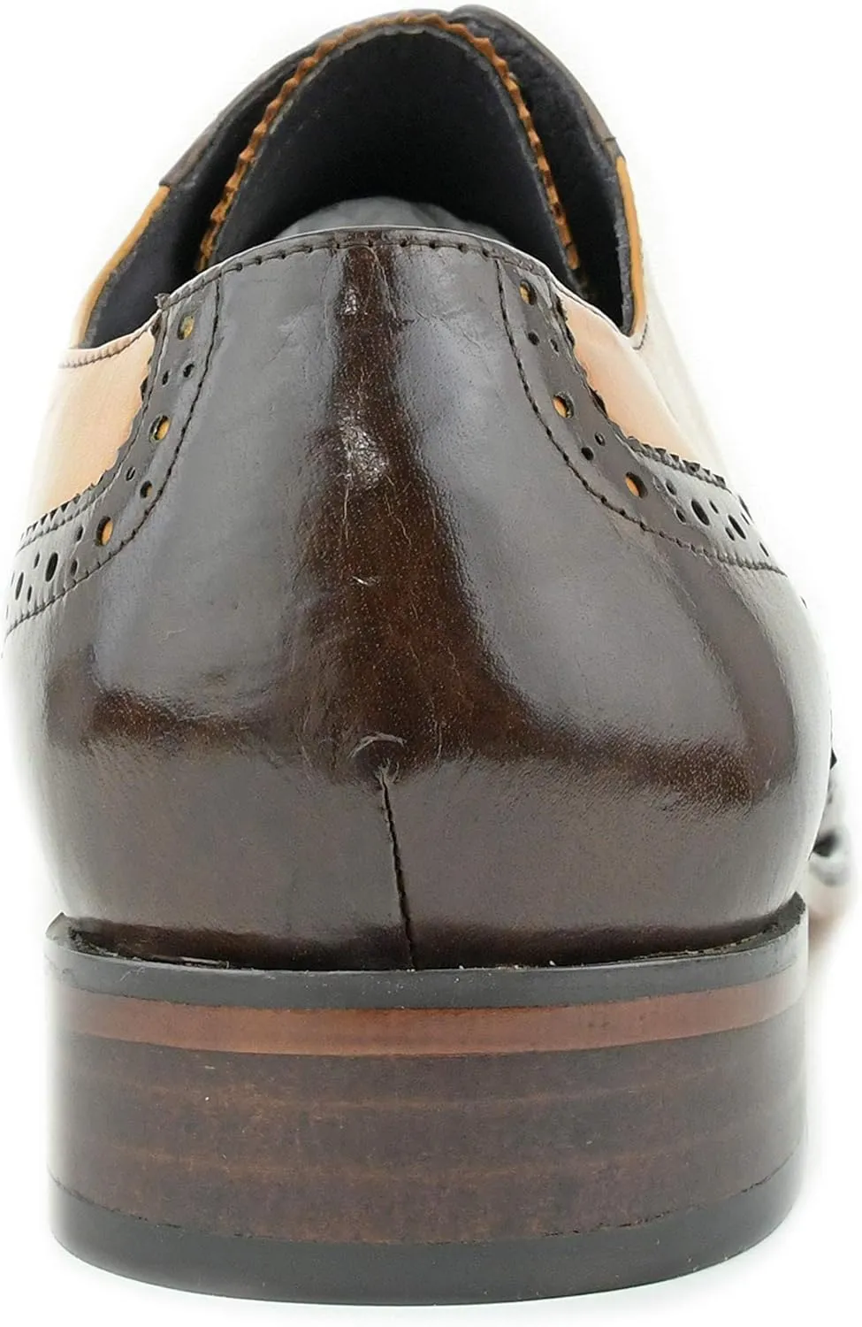 Asher Green AG100 - Men's Dress Shoes - Genuine Calf Leather Wingtip Oxfords - Two Tone and Multi Tone Mens Dress Shoes