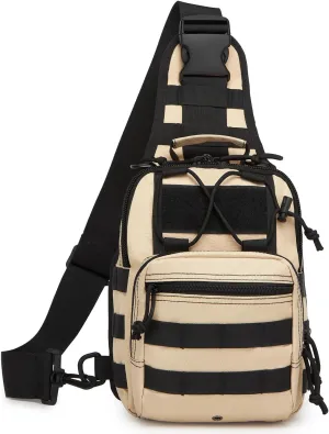 ATBP Small Tactical Sling Backpack Bag for Men Military Shoulder Bag Pack EDC Crossbody Bag for Hiking 7 Liters