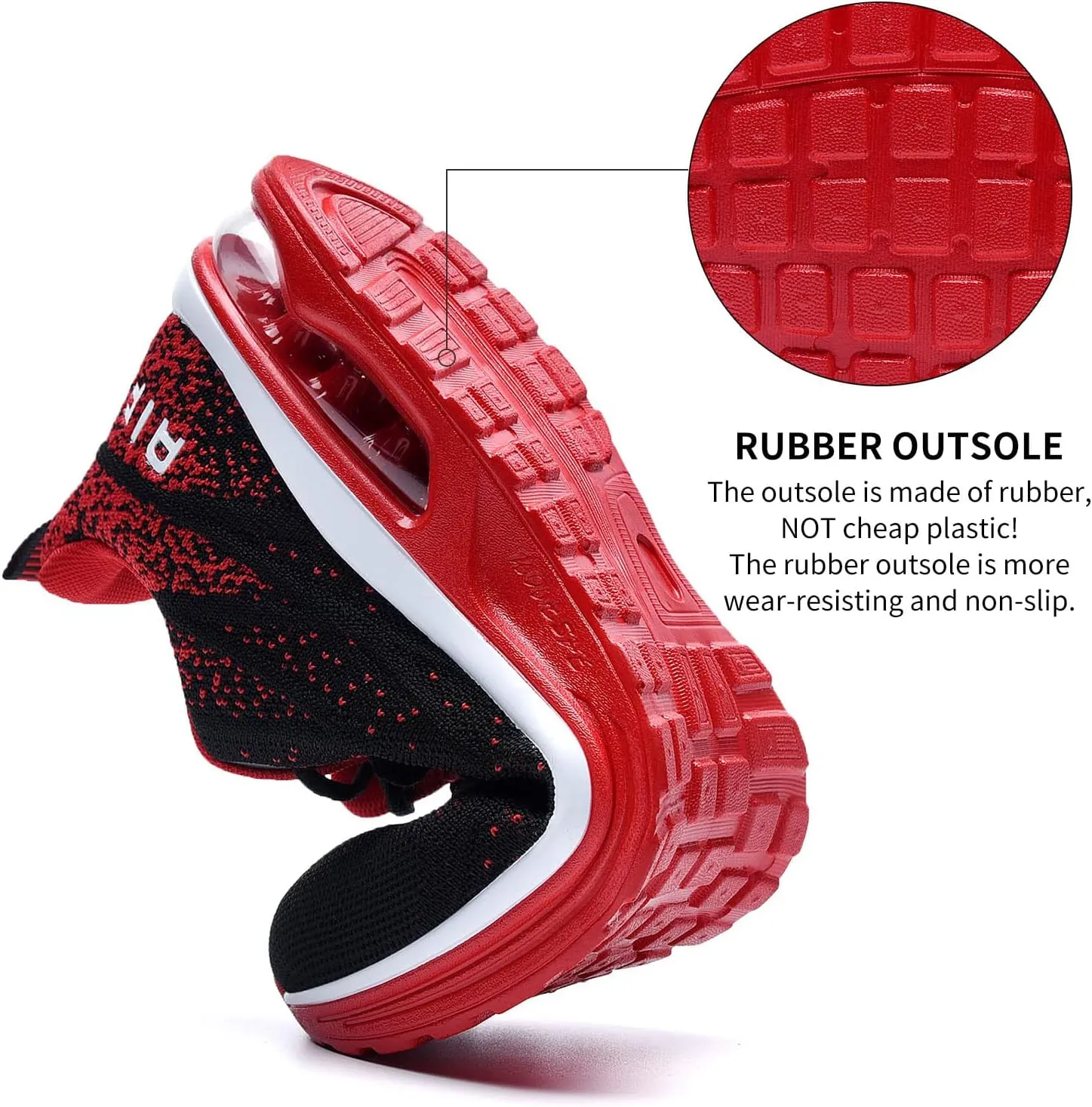 AUPERF Men's Air Running Shoes Lightweight Breathable Workout Footwear Walking Sports Tennis Sneaker