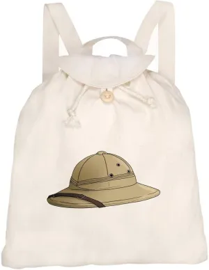 Azeeda 'Safari Hat' Canvas Rucksack/Backpack (RK00032650)
