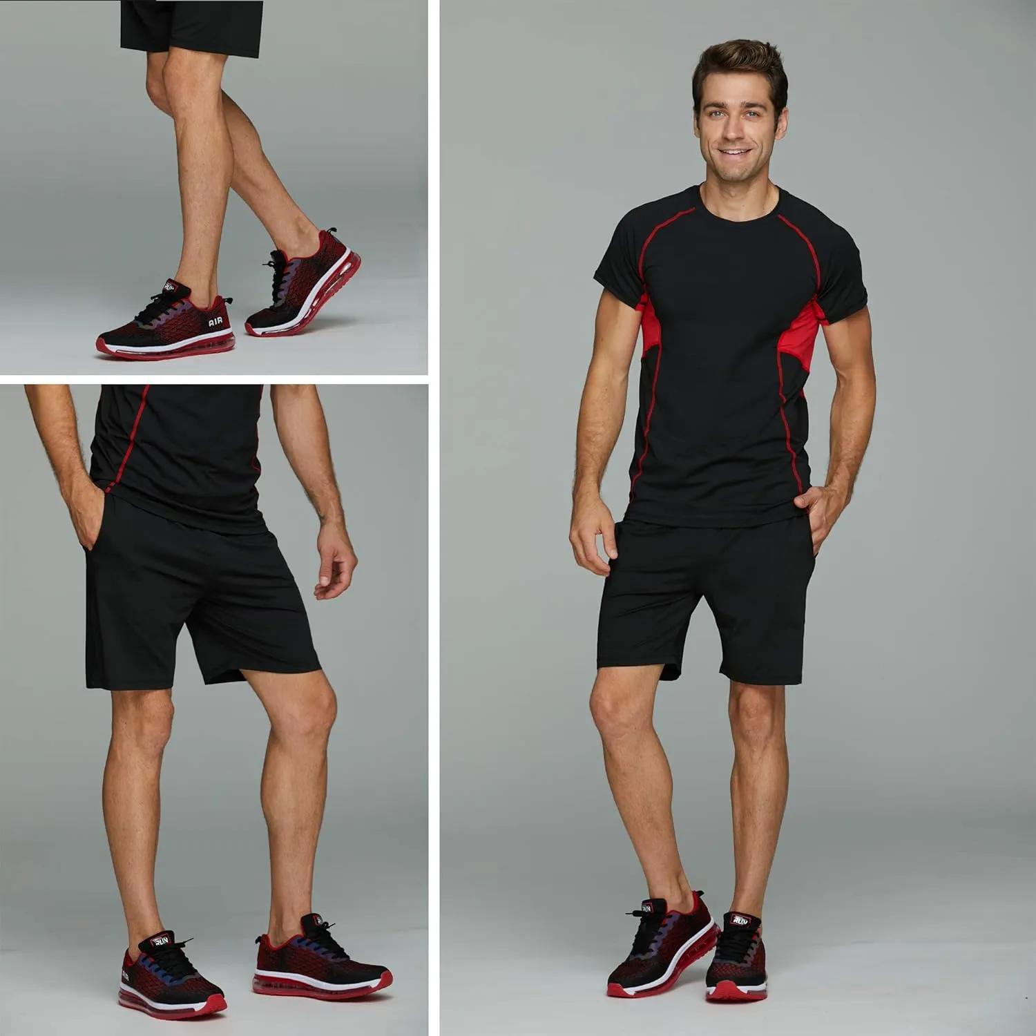 Azooken Mens Sports Footwear Tennis Breathable Jogging Lightweight Shoes