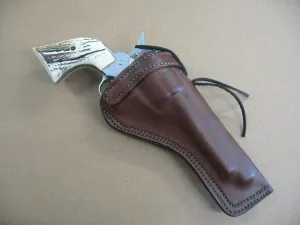 Azula Gun Holsters Right Hand Custom Leather Molded Cross Draw Gun Holster for 1851 Navy Blackpowder (Colt, Pietta,Traditions, Uberti) Single Action 7.5 inches Revolver Dark Brown Right Hand