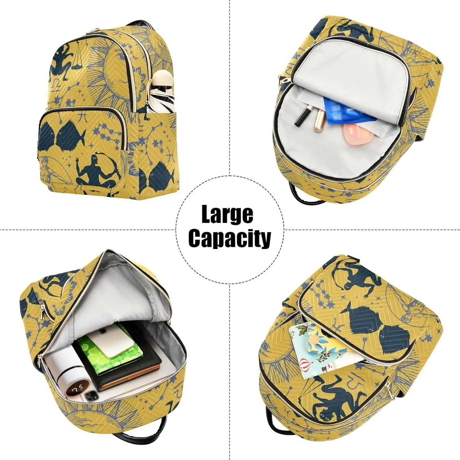 Backpack for Women Fashion Travel Work Anti-theft Bag Business Computer Backpack Purse (Medium Pattren 3)