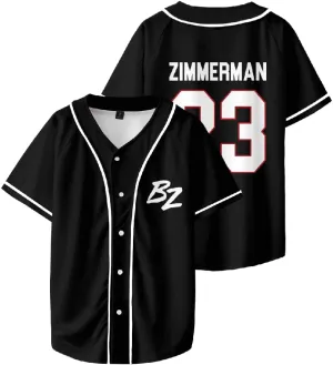 Bailey Zimmerman BZ Baseball Jersey Tees Short Sleeve, Adult T-Shirts Casual Printed Fashion Women Men T-Shirt