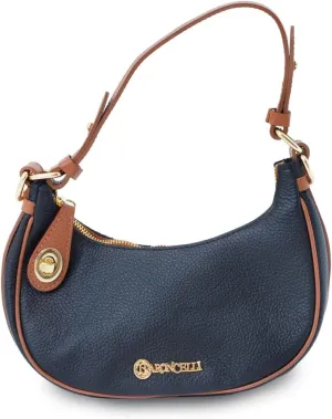 Baroncelli Small Leather Designer Crossbody Purse, Genuine Italian Crafted, Designed and Made in Italy