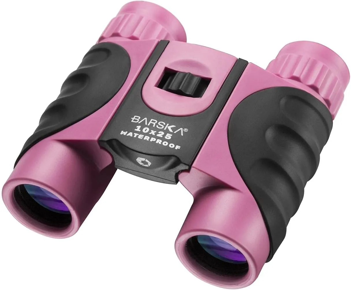 Barska AB12418 10x25 Waterproof Binocular, Pink, 10x25mm