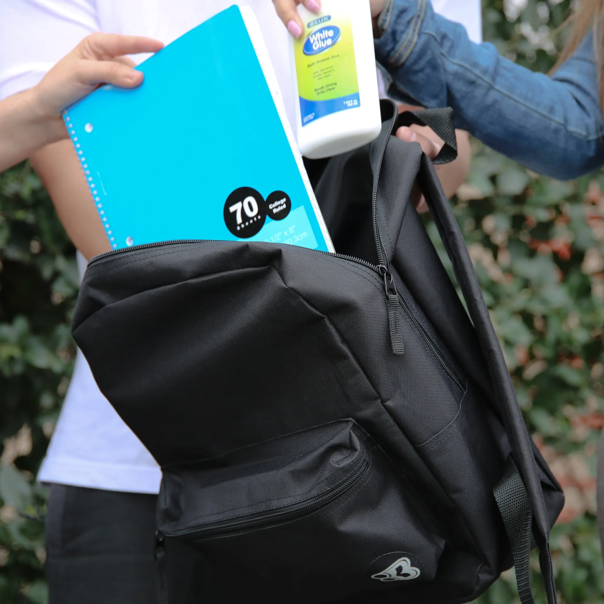 Basic 16" Navy Blue Basic Backpack