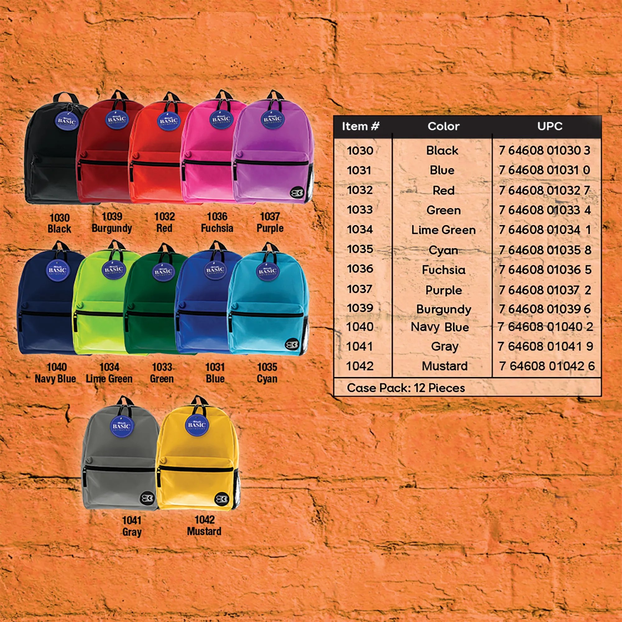 Basic 16" Purple Backpack