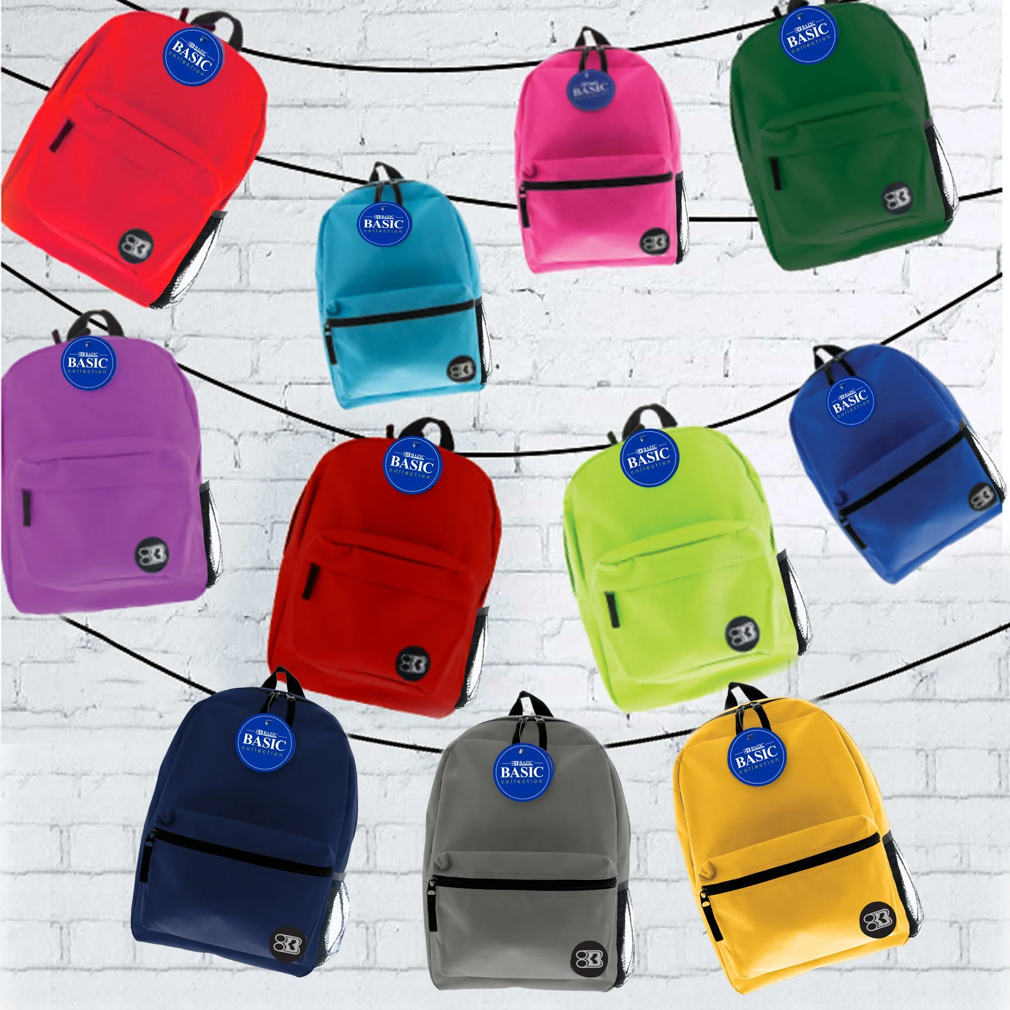 Basic 16" Purple Backpack