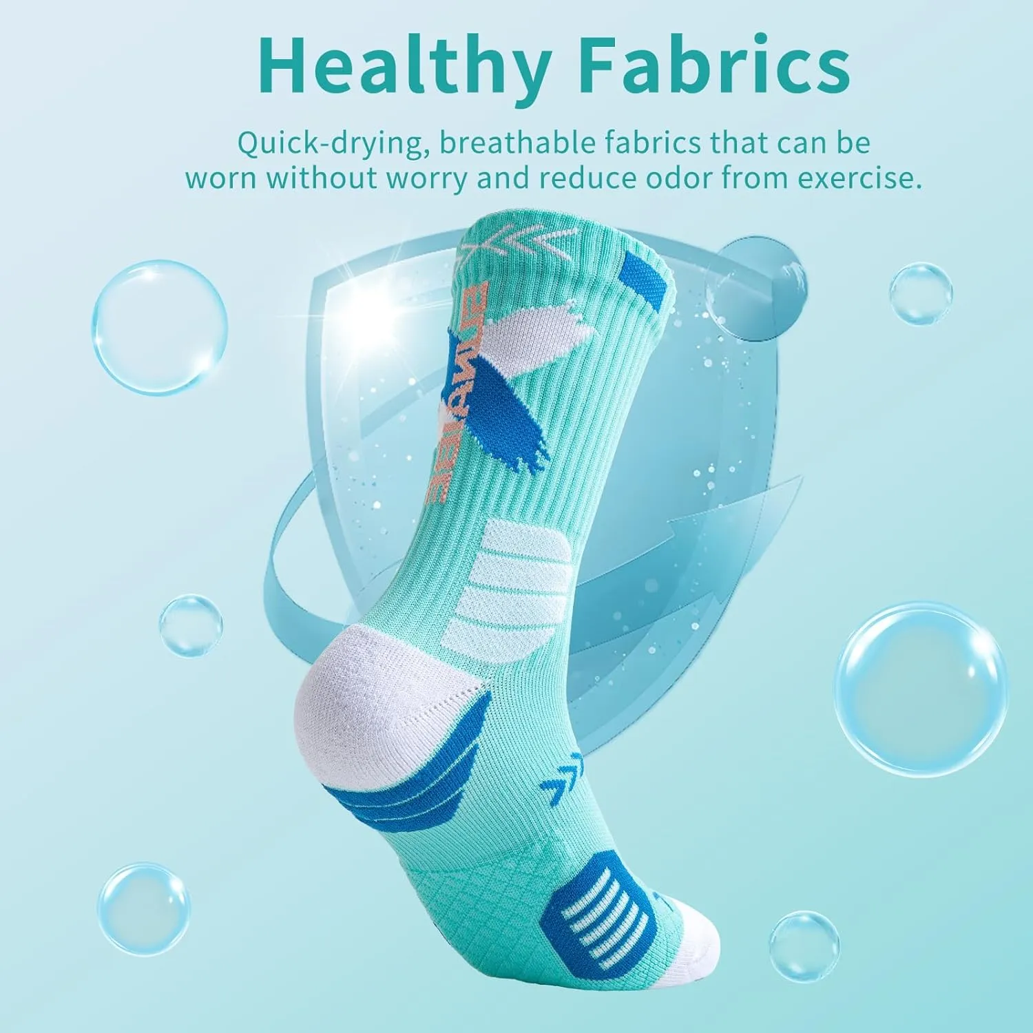 Basketball Socks for Men,Performance Cushioned Men's Athletic Crew Socks with Arch Compression for Basketball Sports