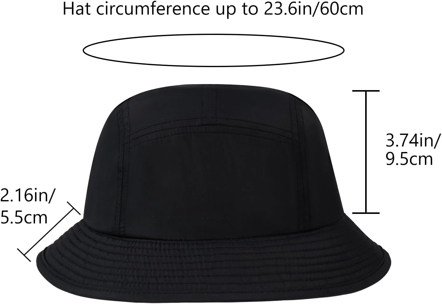 BASSDASH UPF50  Fishing Bucket Hat for Men Women Lightweight Water Resistant Packable Outdoor Summer Sun Hats FH13