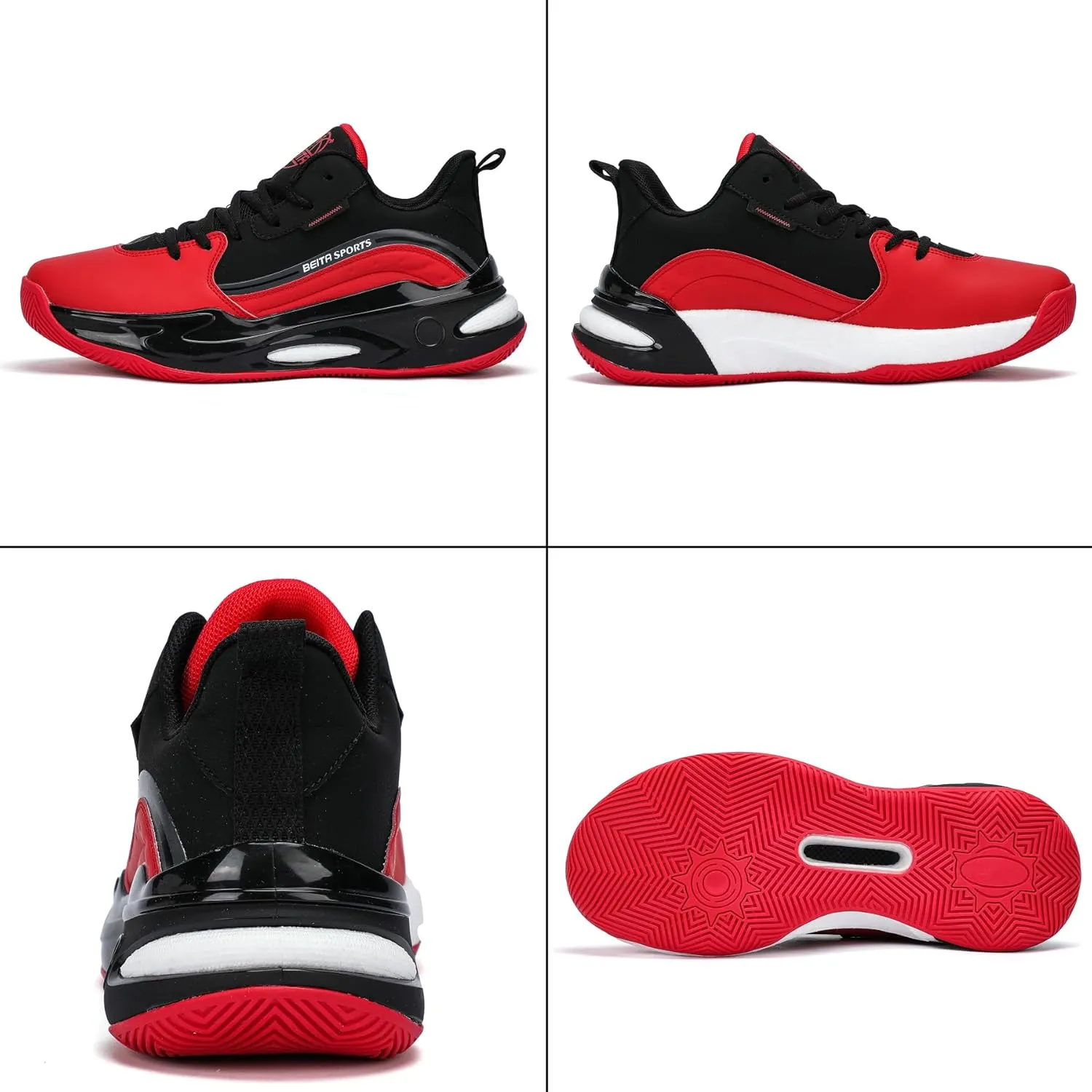 Beita High Upper Basketball Shoes for Men Sneakers Breathable Sports Shoes Anti Slip