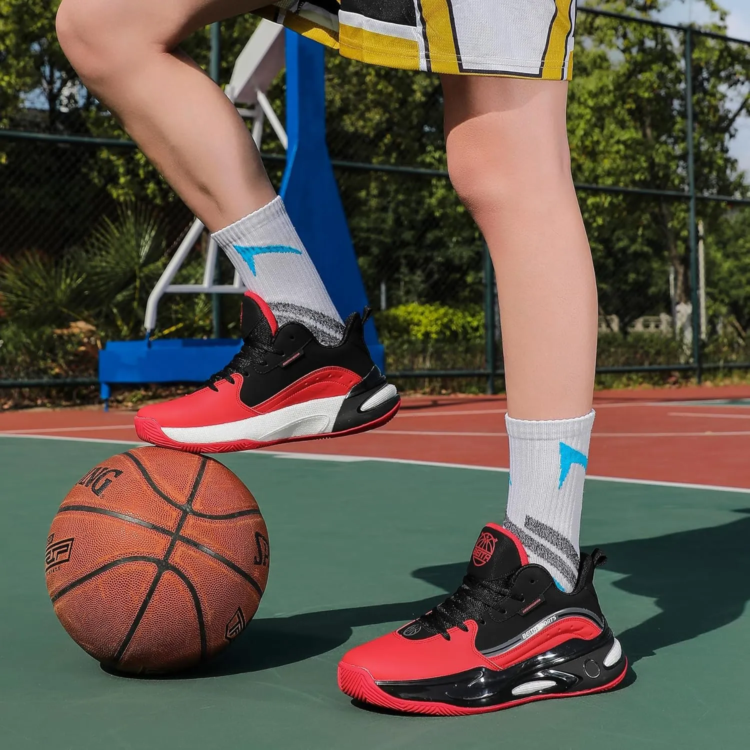 Beita High Upper Basketball Shoes for Men Sneakers Breathable Sports Shoes Anti Slip