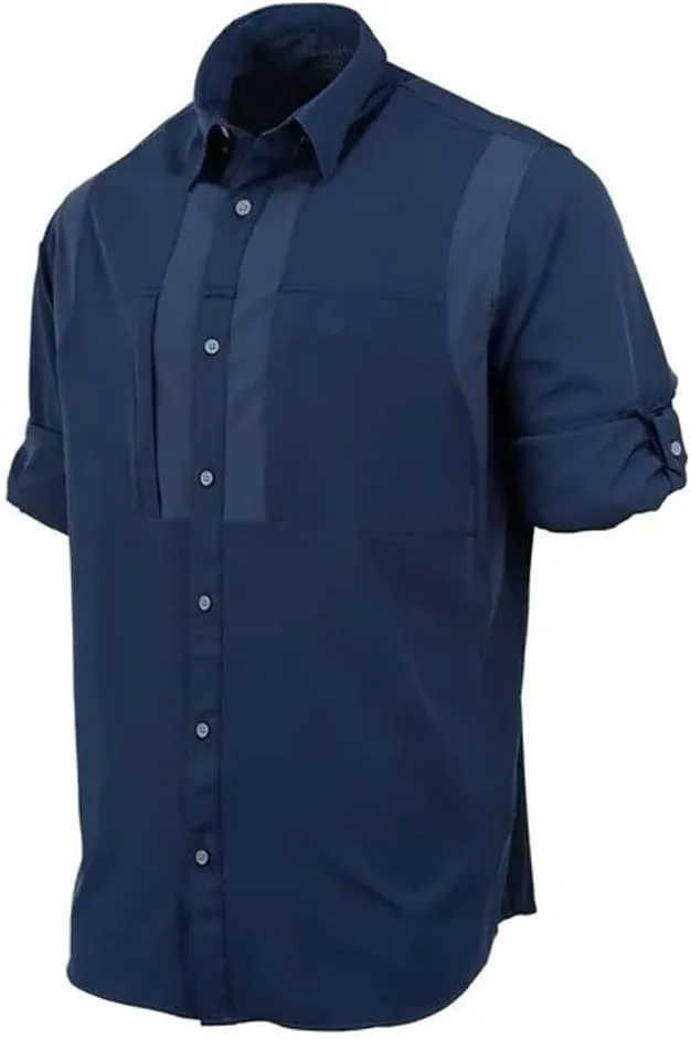 Beretta Men's TKAD Flex UV 50 Sun Protection Breathable Wrinkle-Resistant Active Outdoor Casual Long-Sleeve Button-Down Shirt