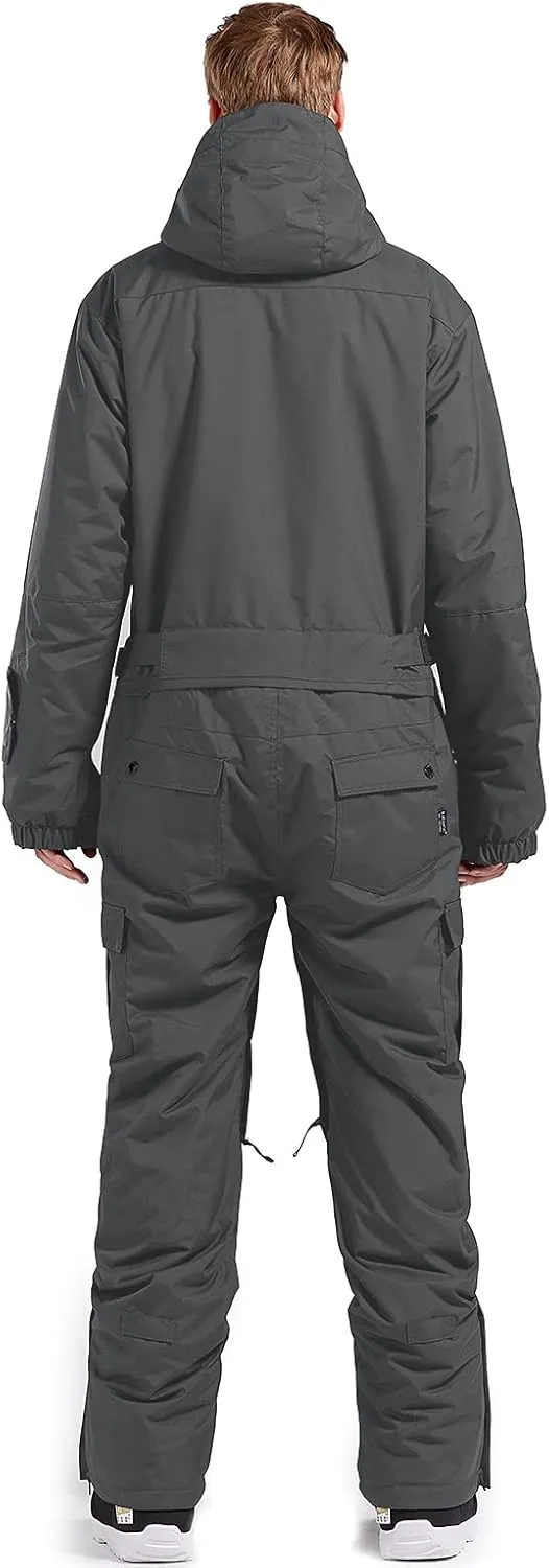 BGX Mens Waterproof One Pieces Snowsuits Winter Ski Suits for Skiing Outdoor Sports