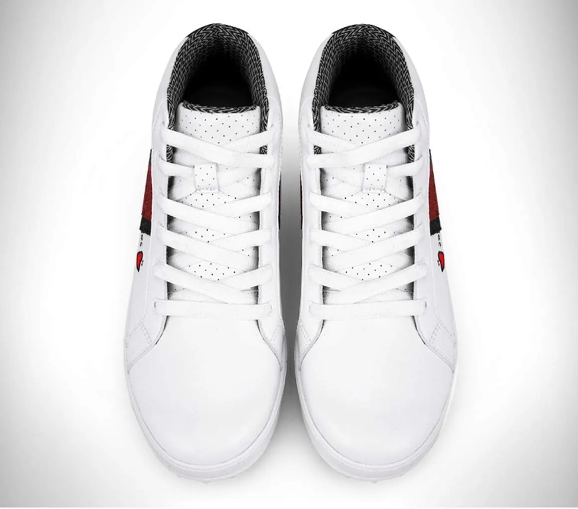 BHB High Heel Golf Shoes for Women and Girls, Waterproof Spikeless Glitter Golf Shoes for Girls