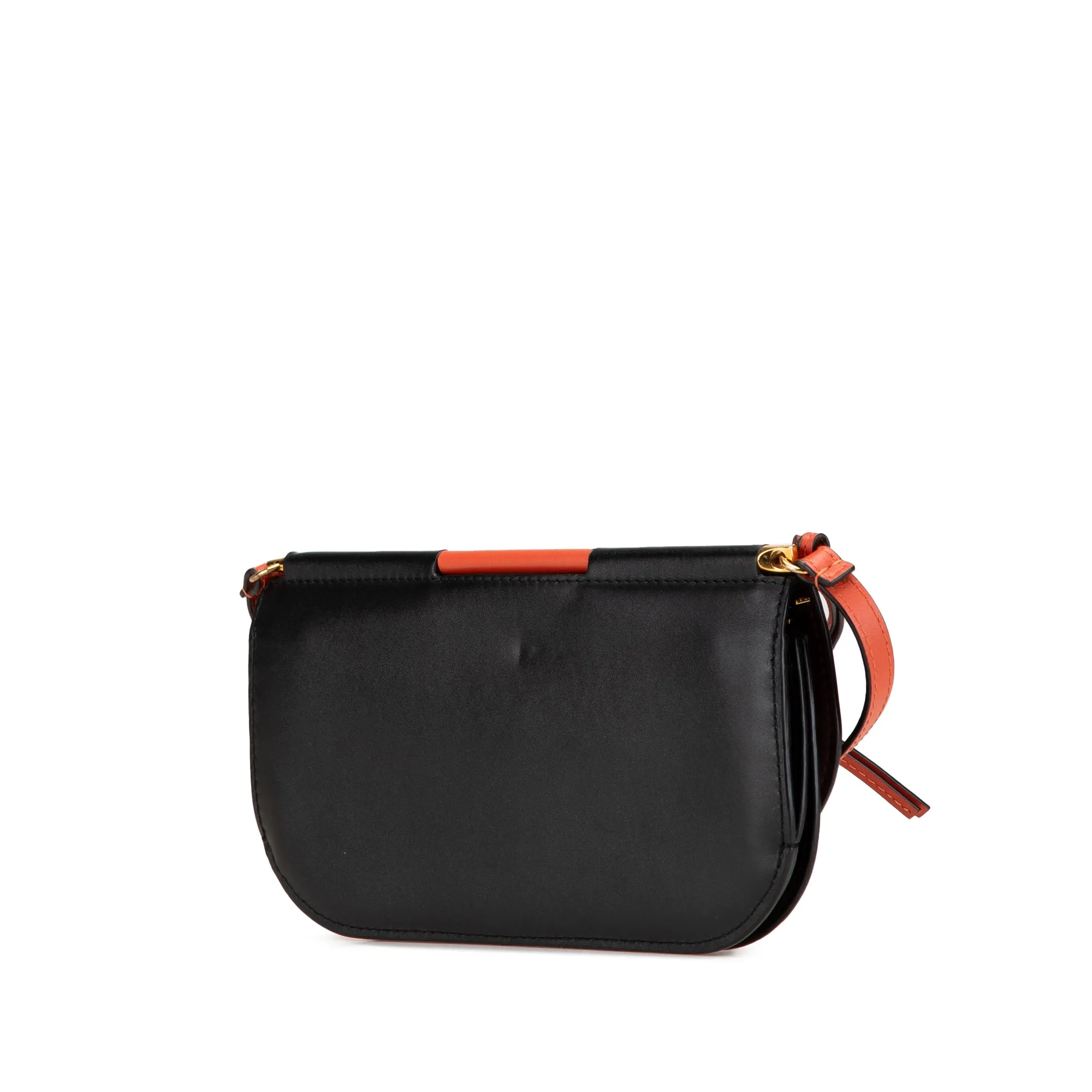 Bicolor Leather Gate Pochette Crossbody