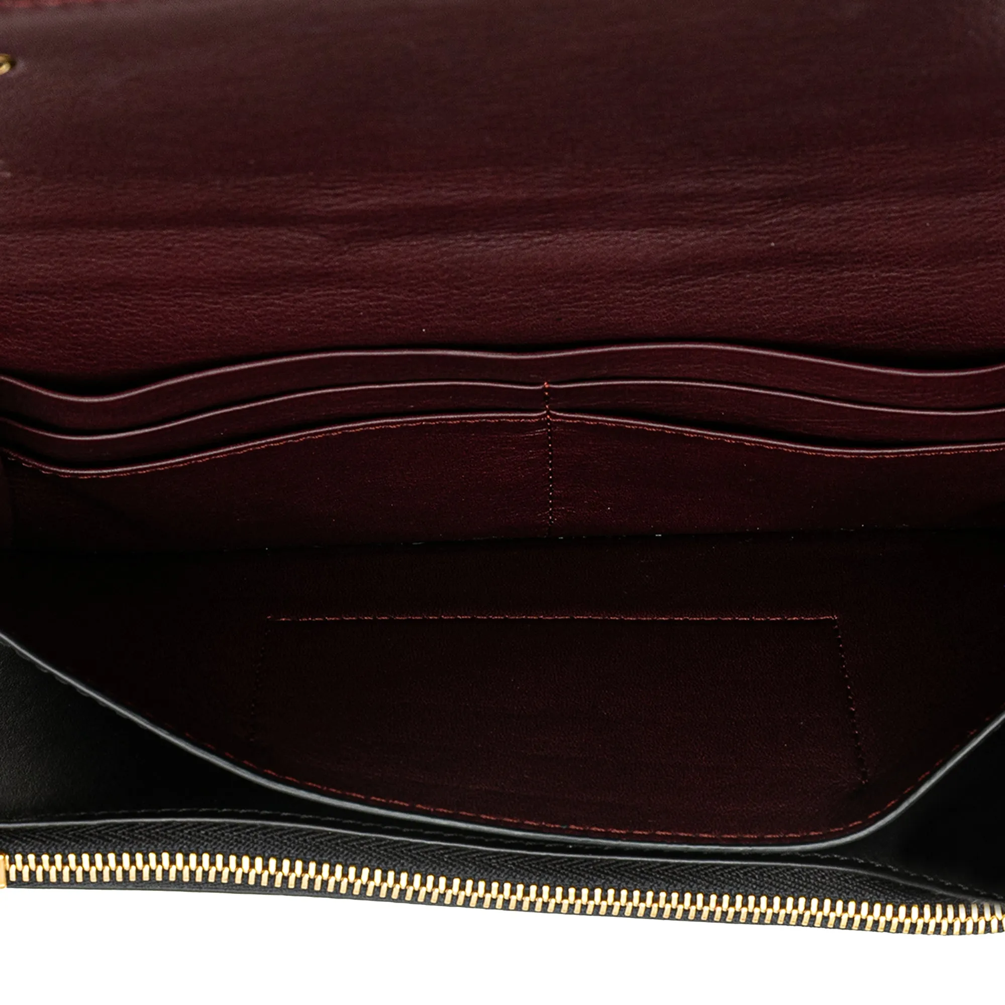 Bicolor Leather Gate Pochette Crossbody