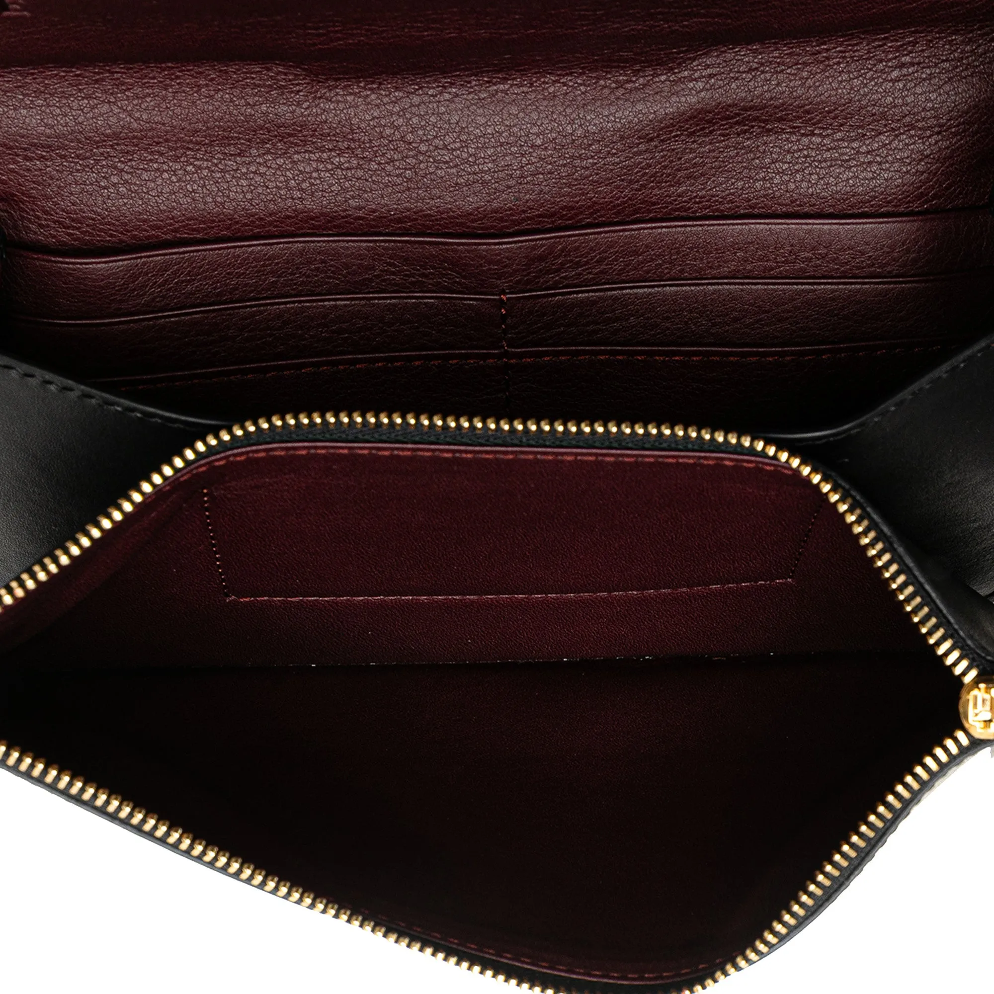 Bicolor Leather Gate Pochette Crossbody