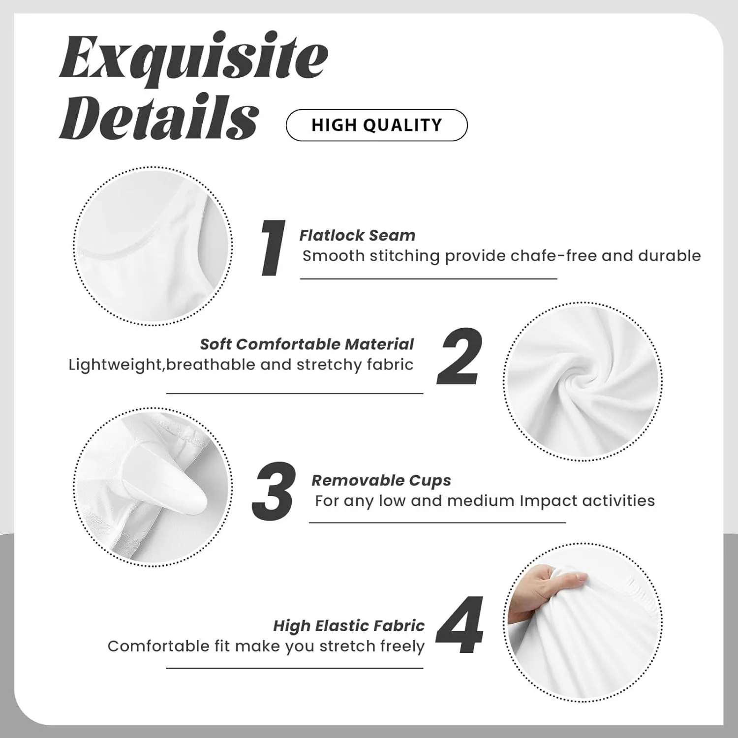 Black and White Diamonds Sports Bras for Women Yoga Comfort Seamless Stretchy with Removable Pads