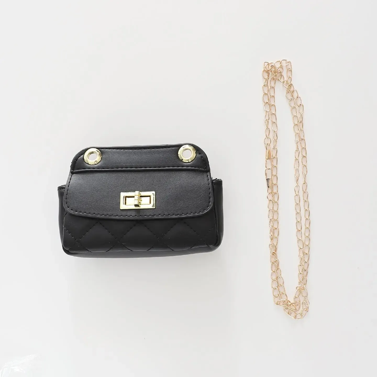 Black Mini Padded Shoulder Bag