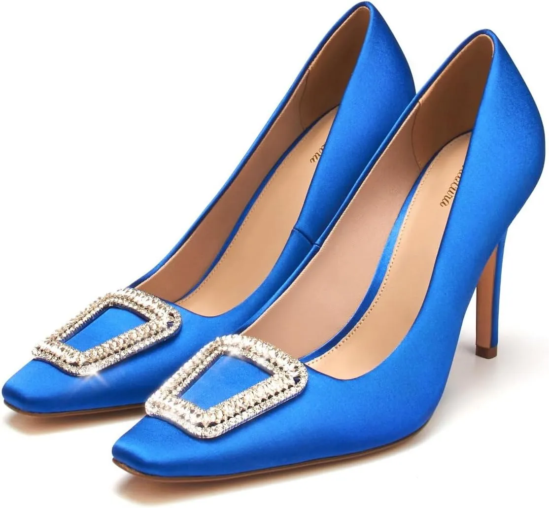 Black Stiletto Heels，Womens Dress Shoes，Pumps Shoes Women,Heels for Women Sexy,4 inch Heel