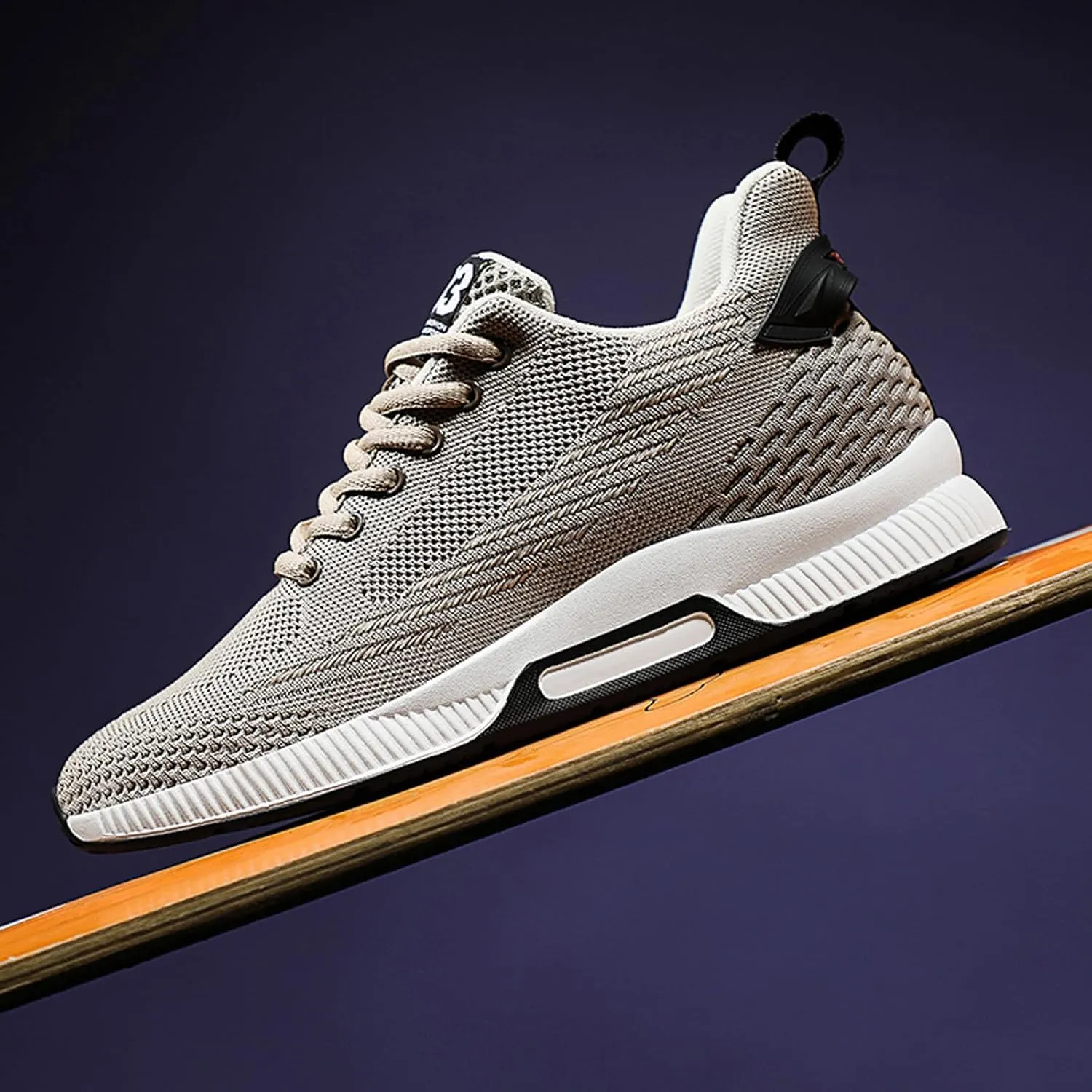 BMINFEE Men's Height Increasing Shoes Taller Elevator Height Boosting Mesh Breathable Outdoor Elevator Shoes for Men