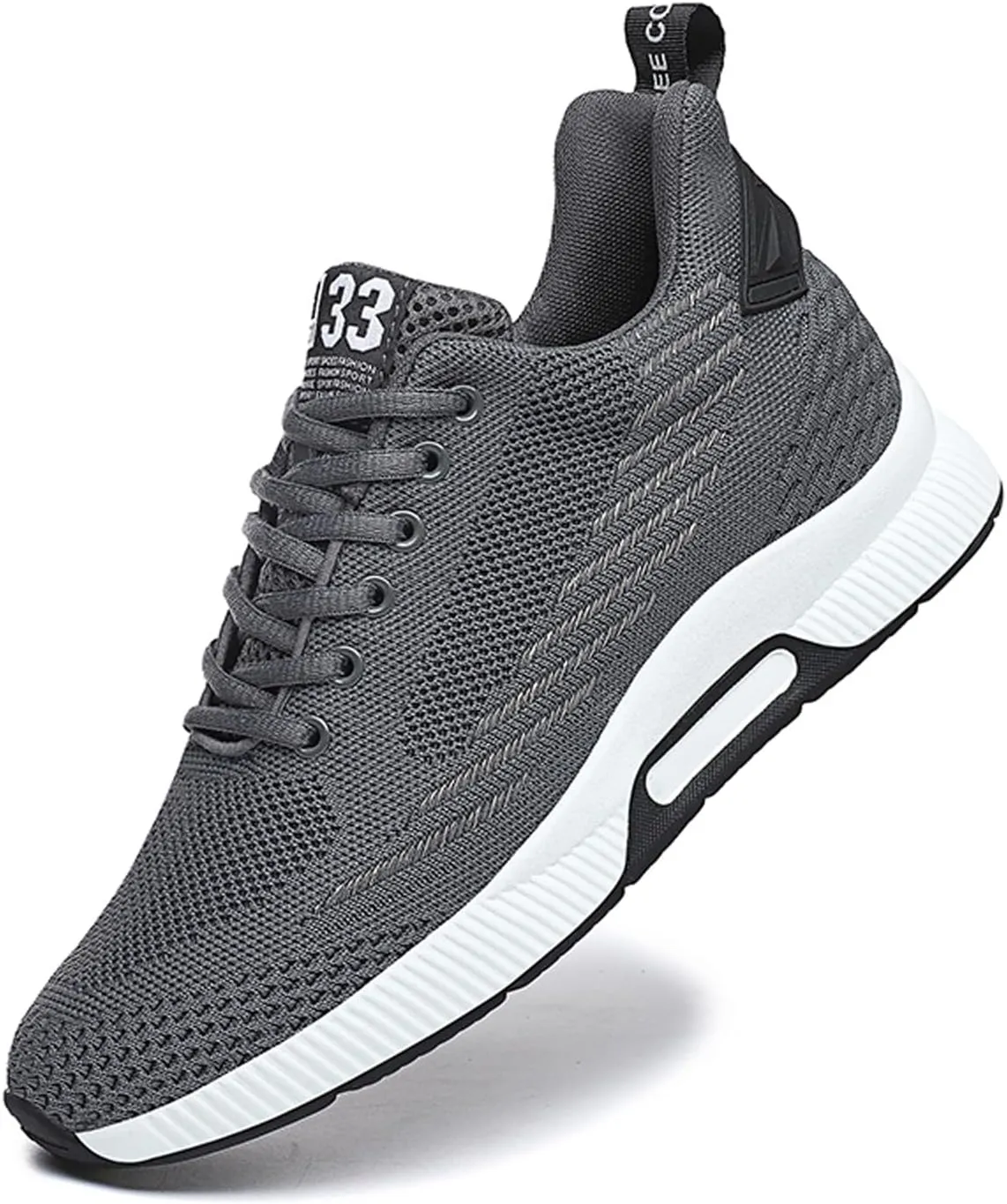 BMINFEE Men's Height Increasing Shoes Taller Elevator Height Boosting Mesh Breathable Outdoor Elevator Shoes for Men