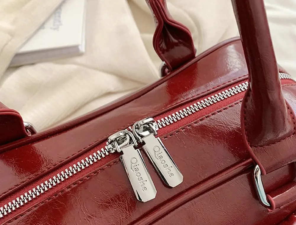 Bow Purse Women PU Leather Shoulder Bag Coquette Tote Y2k Aesthetic Handbag Ita Bag Travel Designer Multi Pockets