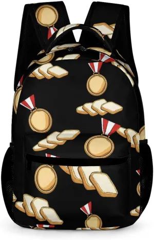 Bread-Winner Casual Backpack Travel Laptop Cute Basic Shoulder Bag for Work Women & Men