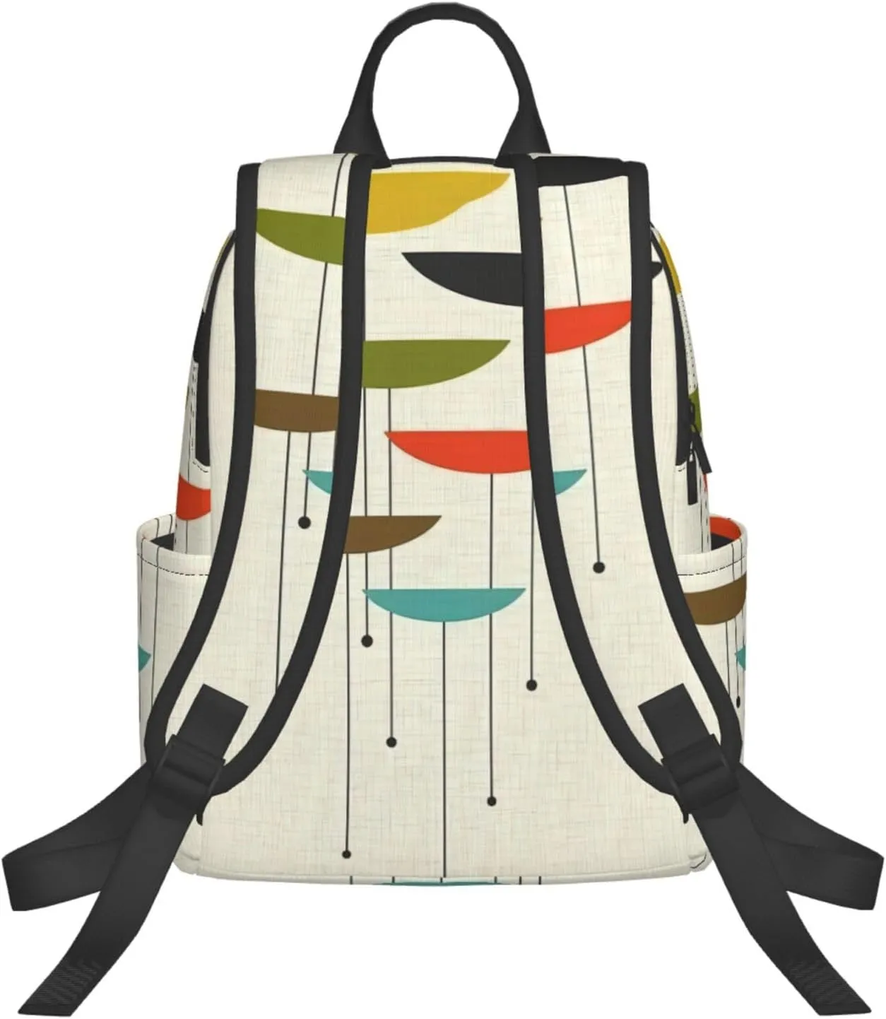 BREAUX Mid Century Modern Prints Print Large-Capacity Backpack, Simple And Lightweight Casual Backpack, Travel Backpacks