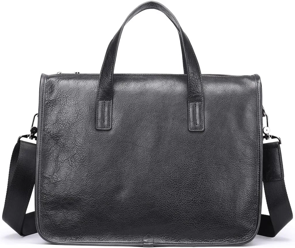 Briefcase Horizontal Large Capacity Business Cowhide Handbag Computer Bag Business Bag