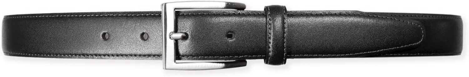 Brooks Brothers Mens Made in USA Smooth Genuine Leather 1" Rectangle Buckle Belt,
