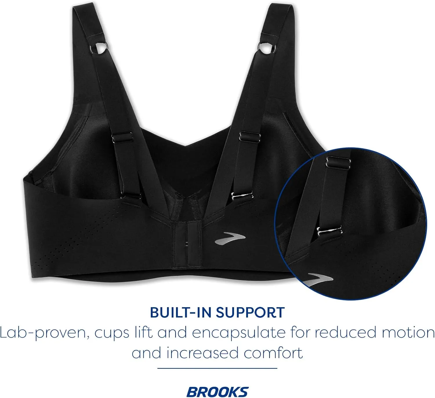 Brooks Women's Underwire Sports Bra for High Impact Running, Workouts & Sports with Maximum Support