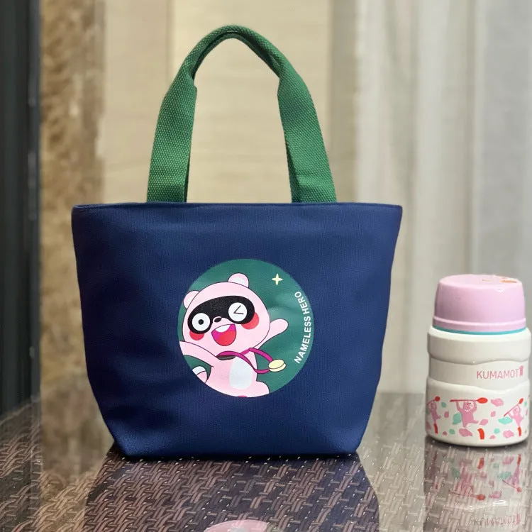 Built-in Water Environmentally Friendly Simple Canvas Thick Lunch Handbags