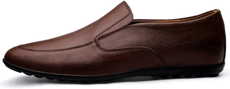 Business Men Shoes Leather Man Brogues Shoes for Man Dress Shoe Loafers Pointed Toe Male Moccasins Plus Size Shoes for Men