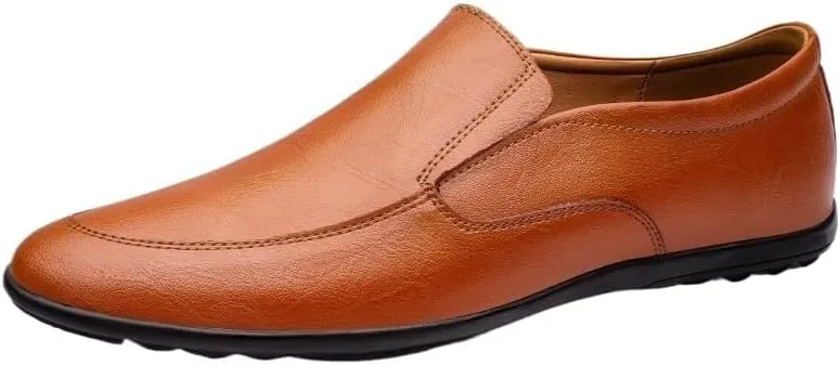 Business Men Shoes Leather Man Brogues Shoes for Man Dress Shoe Loafers Pointed Toe Male Moccasins Plus Size Shoes for Men