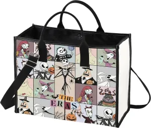 BWWKTOP Jack Tote Bag Sally Fans Gift Nightmare Tour Santa Shoulder Bag Oogie Gift Mayor & Lock & Zero Dog Merchandise