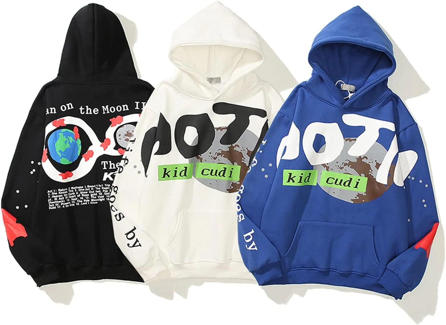 BXCNCKD Gothic Hoodie Harajuku Printed Sweatshirt Men's and Women's Hip Hop Hoodies…