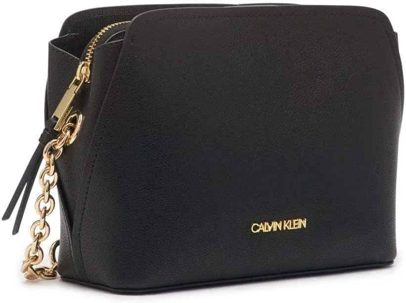 Calvin Klein Hailey Micro Pebble Triple Compartment Chain Crossbody