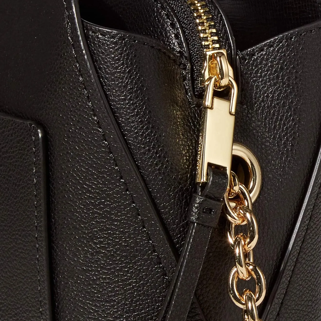 Calvin Klein Hailey Micro Pebble Triple Compartment Chain Crossbody