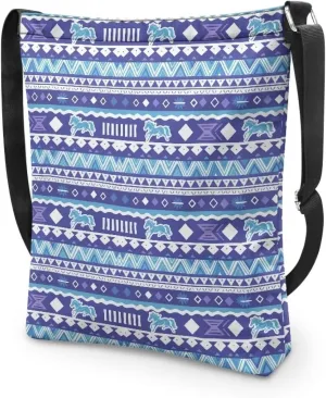Canvas Crossbody Bag with Zipper Women Handbag Shoulder Bag Large Size Shoulder Purse Handbag Tote Bag with Strap