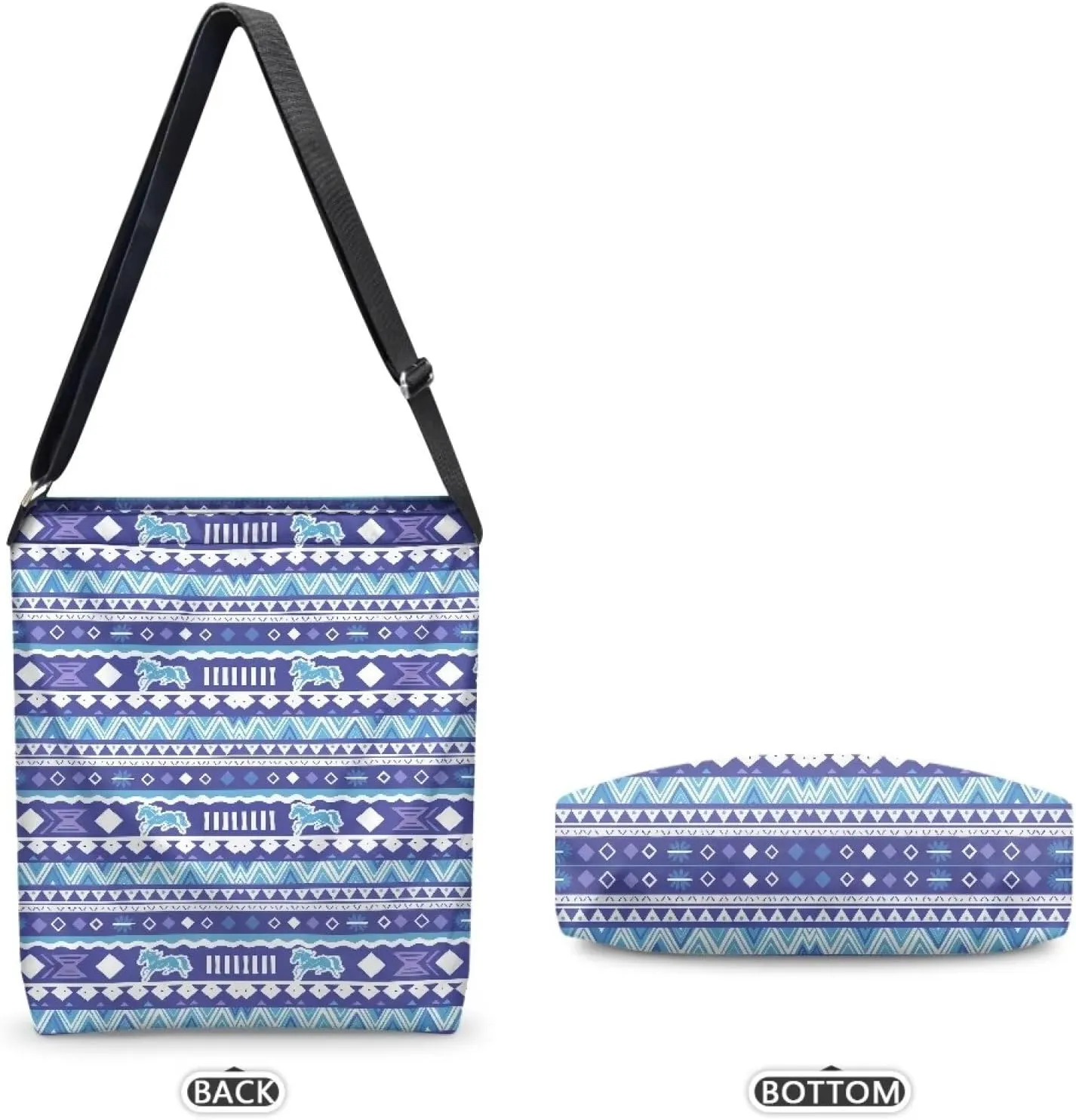 Canvas Crossbody Bag with Zipper Women Handbag Shoulder Bag Large Size Shoulder Purse Handbag Tote Bag with Strap