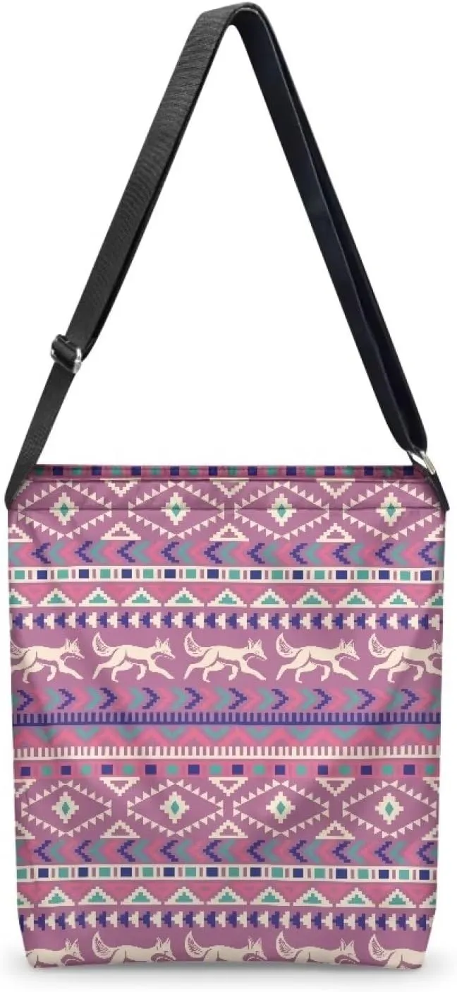 Canvas Crossbody Bag with Zipper Women Handbag Shoulder Bag Large Size Shoulder Purse Handbag Tote Bag with Strap