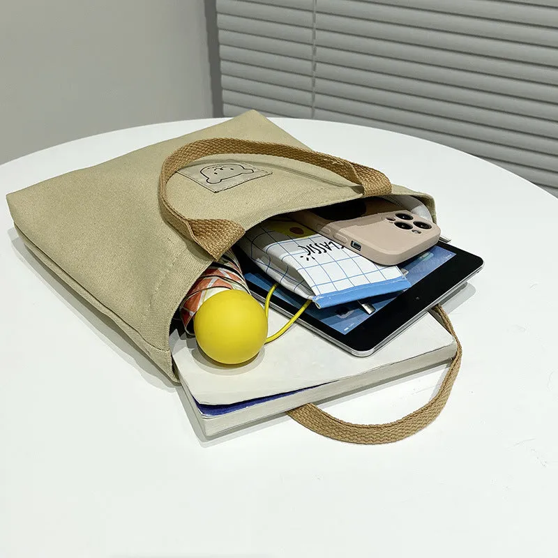 Canvas Large Capacity Commuter Lunch Simple Handbags