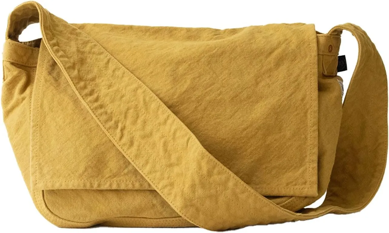 Canvas News Paper Bag Cotton100% japan Washable Sholder Bag Large capacity (VC-5)