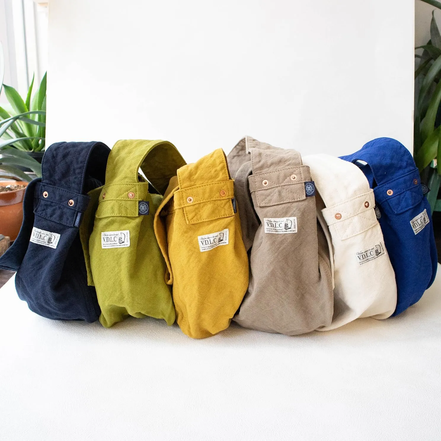 Canvas News Paper Bag Cotton100% japan Washable Sholder Bag Large capacity (VC-5)
