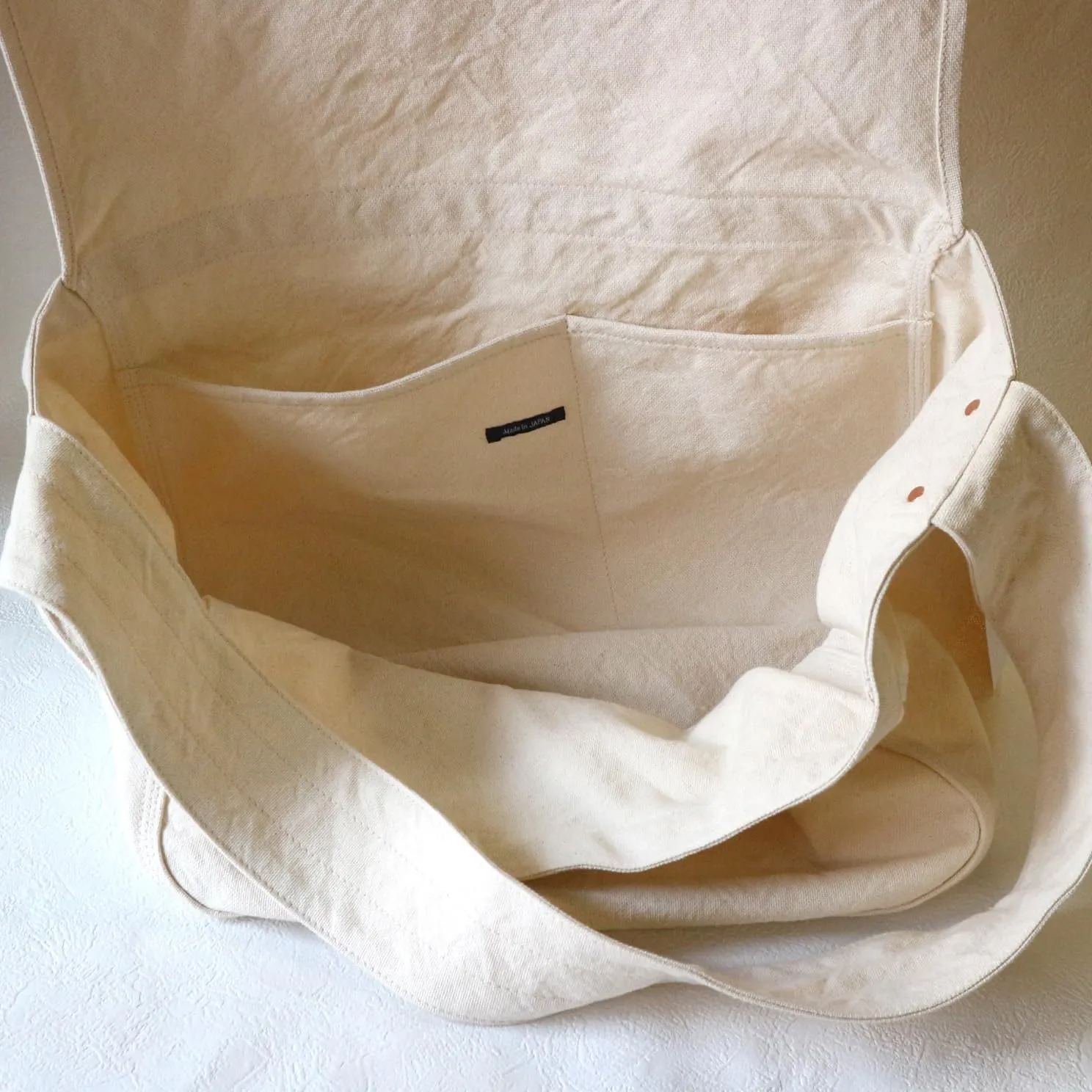 Canvas News Paper Bag Cotton100% japan Washable Sholder Bag Large capacity (VC-5)