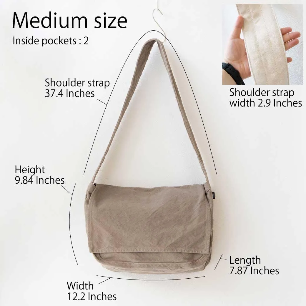 Canvas News Paper Bag Cotton100% japan Washable Sholder Bag Large capacity (VC-5)